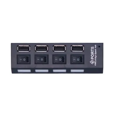 Image de Splitter USB 2.0 4 Ports avec Interrupteur - Extension Multifonction