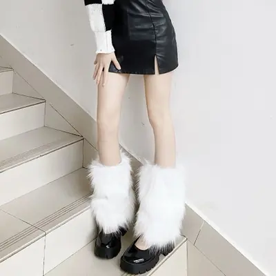 Image de Jambières Fausse Fourrure - Style Lolita & Punk