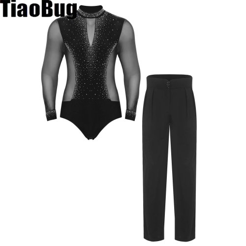Imagen de Traje de Baile Latino para Hombre con Diamantes Brillantes