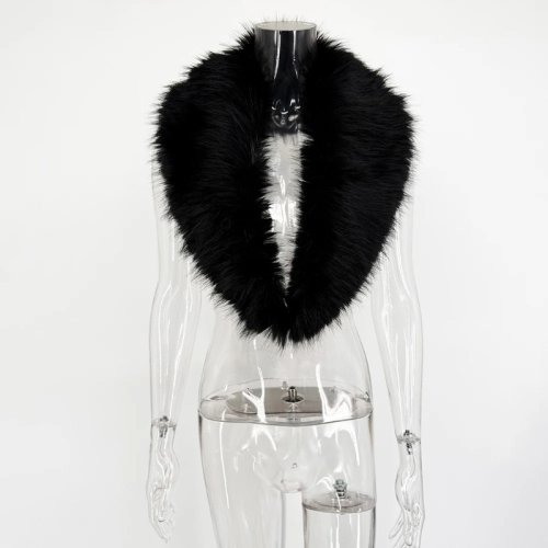 Immagine di Cappotto Invernale Donna in Pelliccia Sintetica Elegante e Caldo - Cardigan Puffy Sottile con Collo Alto e Maniche Lunghe