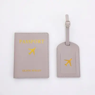 Image de Protection passeport & étiquette valise - Ensemble voyage pratique