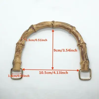 Image de Poignées de Sac en Bambou Élégantes