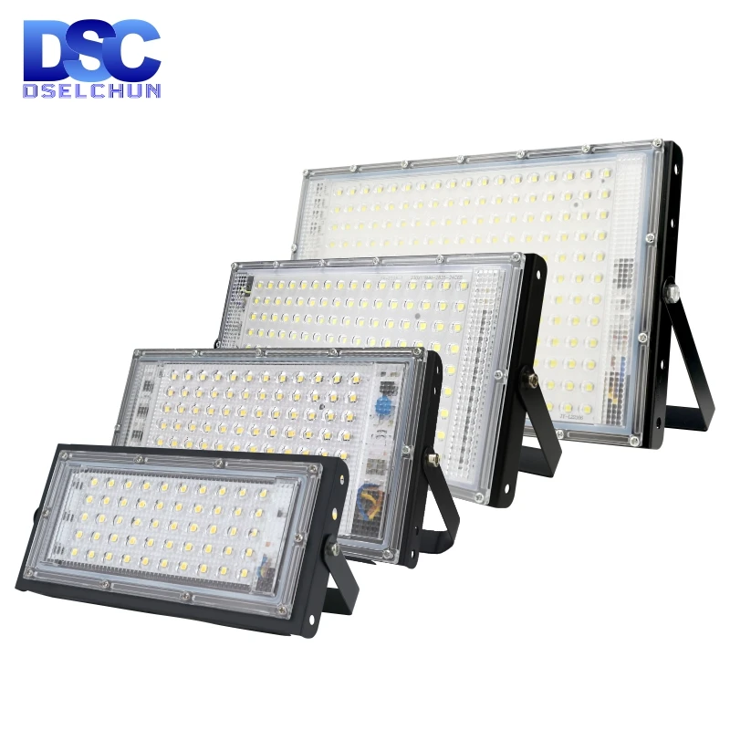 Afbeelding van Led-schijnwerper 50W 100W 150W 200W 110V 220V Outdoor Schijnwerpers IP65 waterdichte Wandlamp Reflector Led-straatverlichting