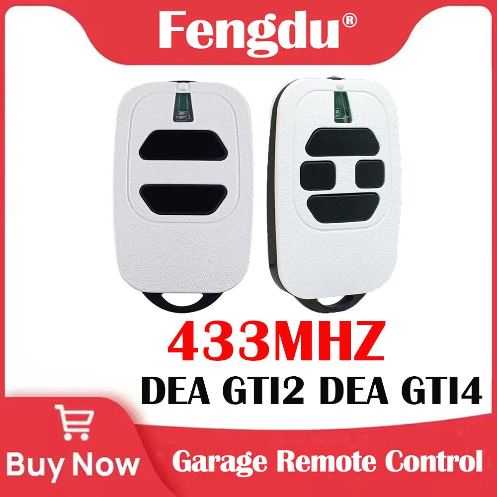 Imagen de Control Remoto para Puerta de Garaje DEA GTI2, GTI4, Mio TR2, TR4 - Código Rodante 433 MHz Compatible con Abridores de Puerta Automáticos