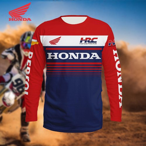 Bild von Honda Motocross Racing Jersey 2026 Langarm Atmungsaktives T-Shirt für Mountainbike Downhill Sport Outdoor Reitbekleidung