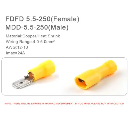 50PCS(25 ensemble) jaune