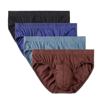 Image de 4 Slips Hommes Coton Respirant - Confort & Style