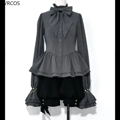 Image de Costume Lolita Gothique Vintage avec Oreilles de Lapin