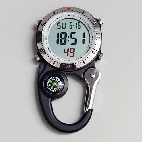 Imagen de Reloj Digital de Montaña con Mosquetón - Ideal para Aventuras al Aire Libre