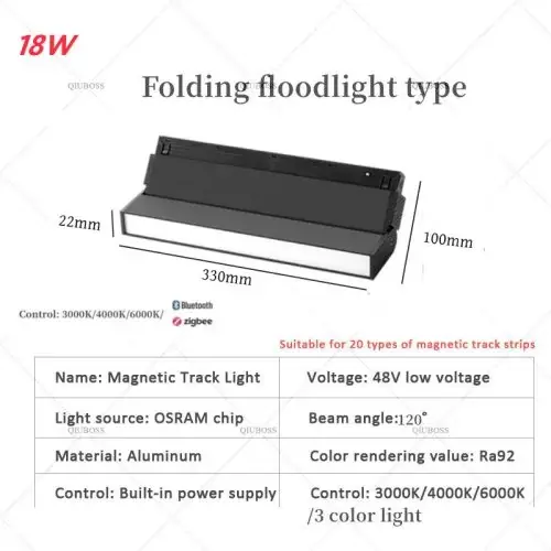 Projecteur pliable 18W