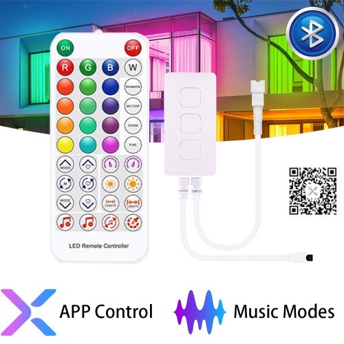 Immagine di Controller LED WS2812B con Bluetooth e App per Luci RGB