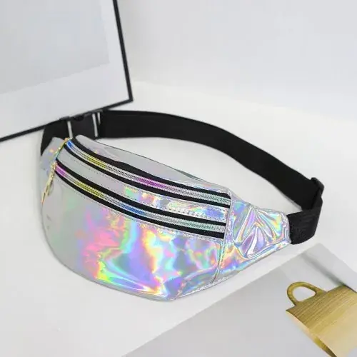 Image de Sac Fanny Pack Holographique Mignon avec Paillettes
