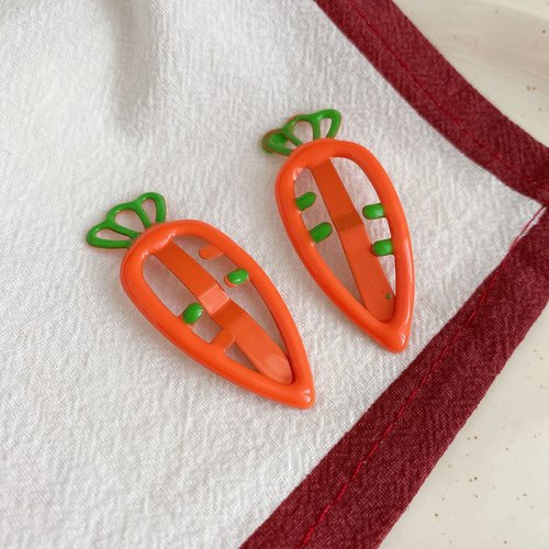 Image de Pinces à Cheveux Mignonnes pour Filles - Barrettes Radis Dessin Animé