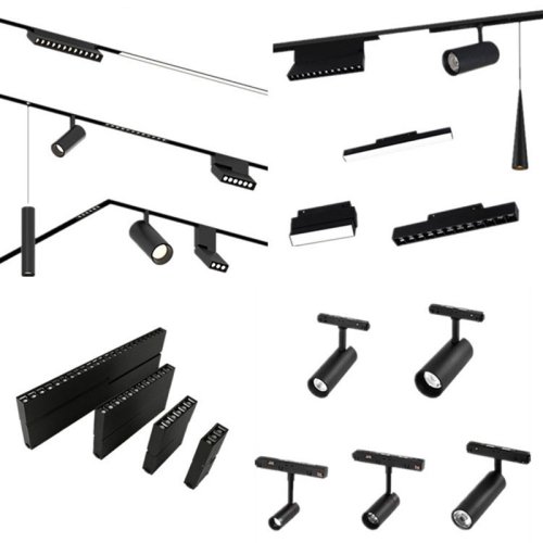 Image de Éclairage LED sur Rail Moderne - Projecteur Intégré pour Salon