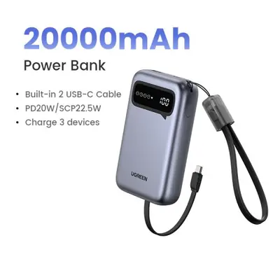 Image de PowerBank 20000mAh Double Type-C - Charge Rapide PD 20W