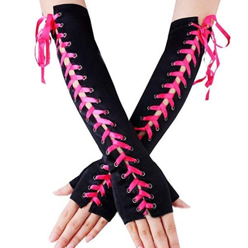 Image de Gants Longs Satin Sexy - Style Lolita & Cosplay