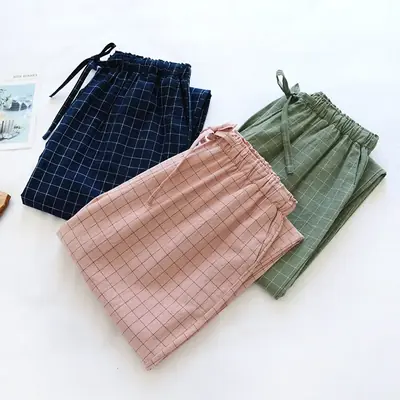 Image de Pantalon de Pyjama en Coton Doux pour Femmes
