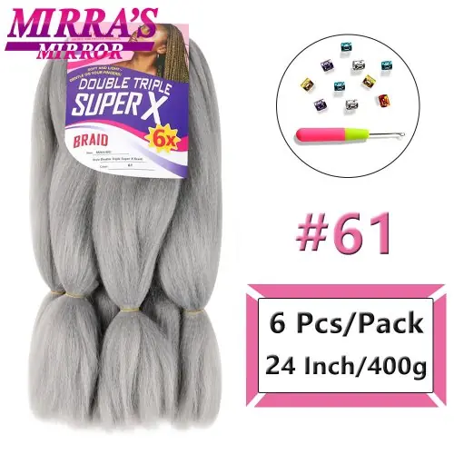 Image de Tresses Synthétiques Jumbo 400g - Texture Yaki Pré-Étirées