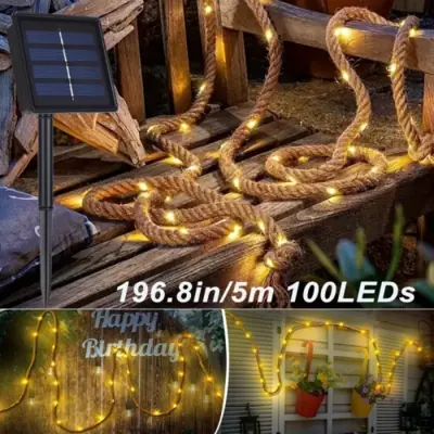Image de Guirlande Lumineuse Solaire Vintage 5m/10m - 100/200 LED