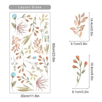 Image de Sticker Murale Fleur Bohème Aquarelle