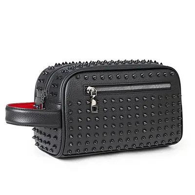 Image de Sac Homme Cyberpunk en Cuir PU avec Rivets - Style Urbain & Tendance