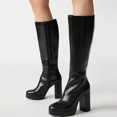 Image de Bottes Punk Élastiques Plateforme - Style Audacieux & Confortable