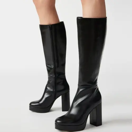 Image de Bottes Punk Élastiques Plateforme - Style Audacieux & Confortable