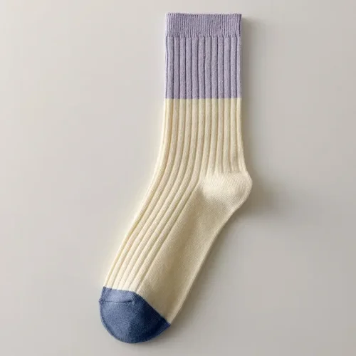 Image de Chaussettes Vintage Colorées pour Femmes - Style Coréen