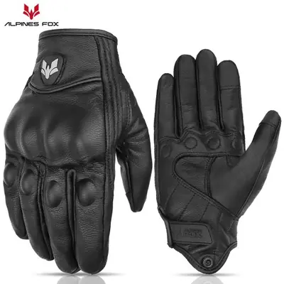 Image de Gants de Moto Vintage en Cuir de Chèvre