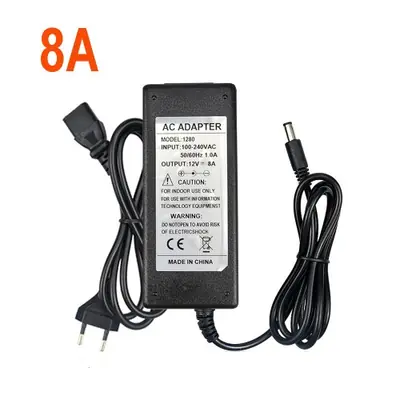 Image de Transformateur 12V LED - Adaptateur AC/DC 100-240V vers 12V, 1A à 8A