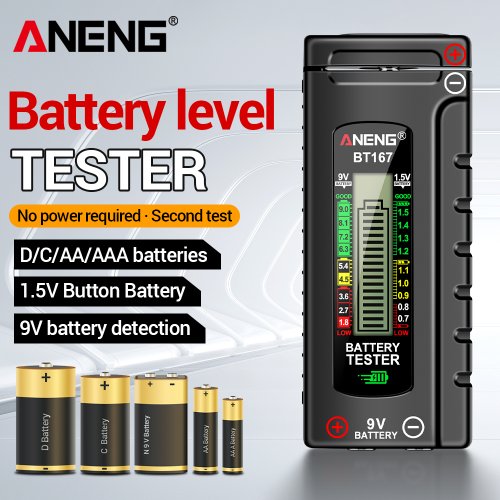 Image de Testeur de Batterie ANENG BT167 - Mesure Rapide et Précise