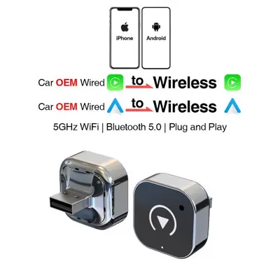 Image de Adaptateur CarPlay & Android Auto Sans Fil - Plug & Play