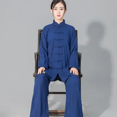 Image de Uniforme Tai Chi en Coton - Style Traditionnel Chinois