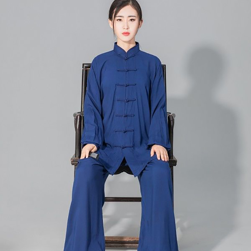 Image of Chinese Tai Chi Uniform Cotton Wushu Kung Fu Clothing Kids Adults Martial Arts Wing Chun Suit Taichi Performance Tang Suit Taiji