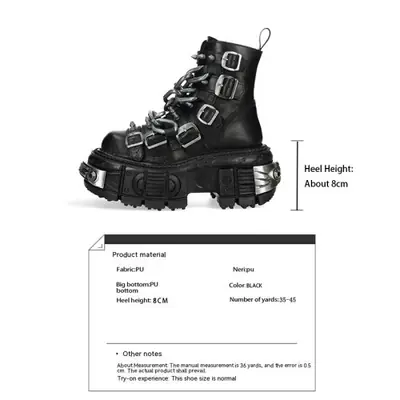 Image de Bottines Gothiques Homme - Style Rock Punk avec Chaînes
