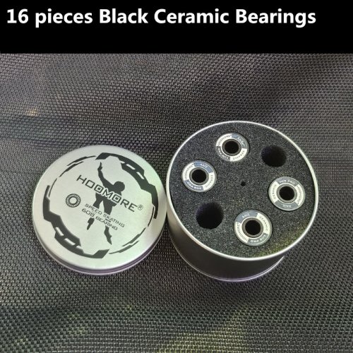 Immagine di cuscinetto in ceramica nera per pattini a velocità in linea pattini 7 sfere cuscinetto a velocità di...