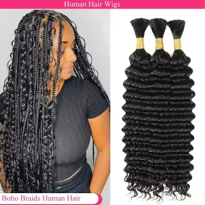 Extensions Cheveux Brésiliens Remy - Vague Profonde Boho