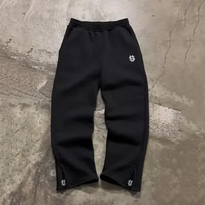 Image de Pantalon Streetwear Y2K Taille Haute - Style Hip Hop & Rap
