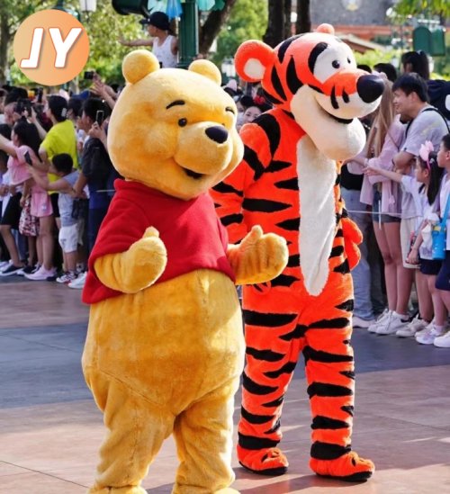 Zdjęcie Kostium maskotki Disney – Kubuś Niedźwiedź i Kaczor Donald, zabawny strój cosplay dla dzieci i dorosłych, idealny na imprezy tematyczne i wydarzenia firmowe