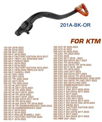 Image de Levier de Frein Arrière pour KTM - Compatible SX, XC, SMR450
