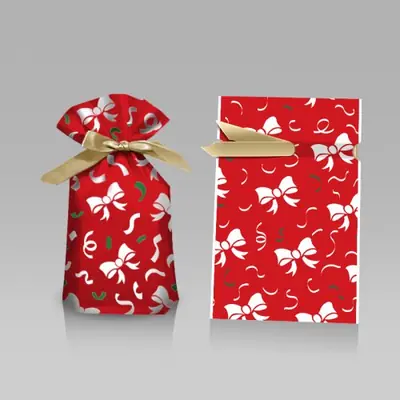 Image de Sac Cadeau Noël Père Noël - Décoration Festive