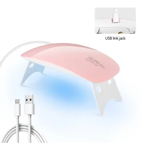 Image de Lampe UV LED 6W Pliable pour Ongles - Séchage Rapide