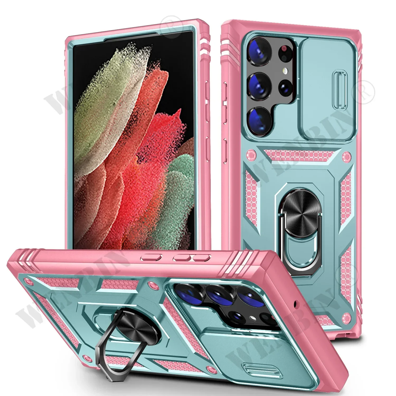 Bild von Stoßfeste 360°-Drehbare Hülle für Samsung Galaxy S25/S24/S23/S22 Ultra & A-Serie