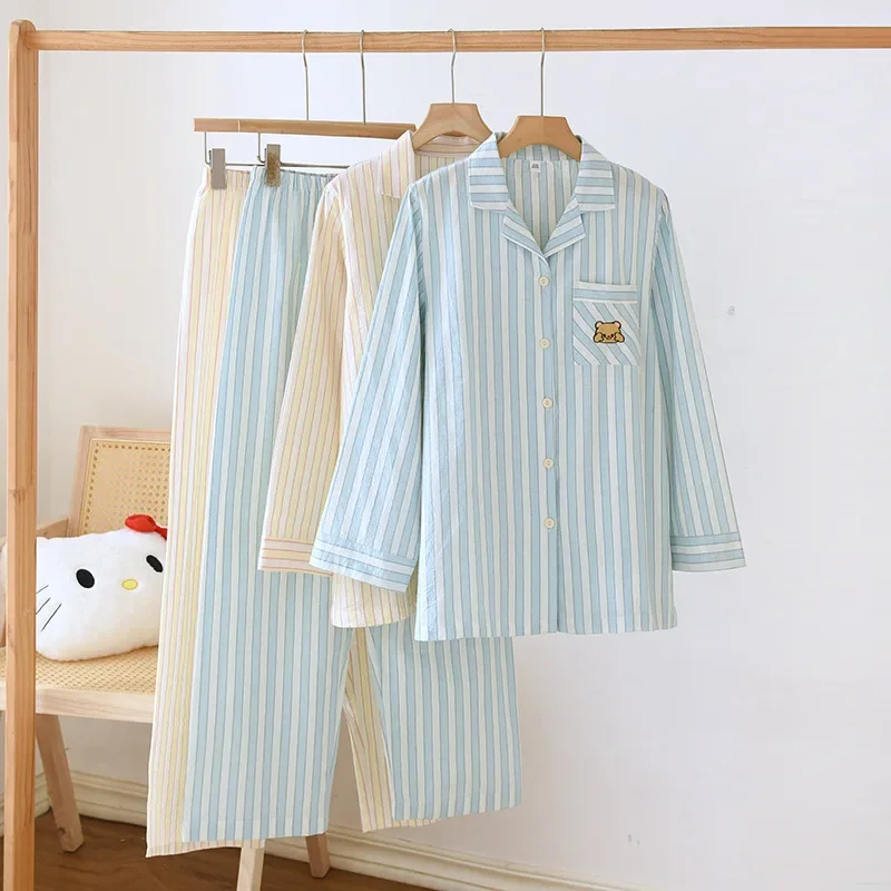 Immagine di Pigiama Donna a Righe in Cotone 100% - Primavera/Estate 2026