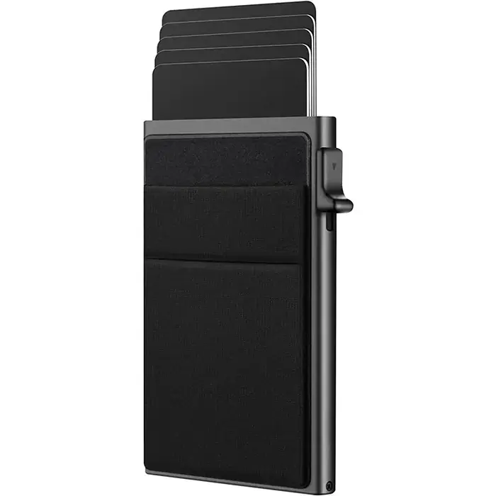 Image de Portefeuille Anti-RFID Ultra Mince en Métal