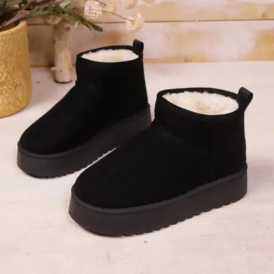 Image de Bottes Hiver Femme en Laine Chaude & Confortables