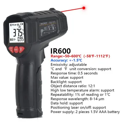 Image de Thermomètre Infrarouge Numérique - Mesure Sans Contact