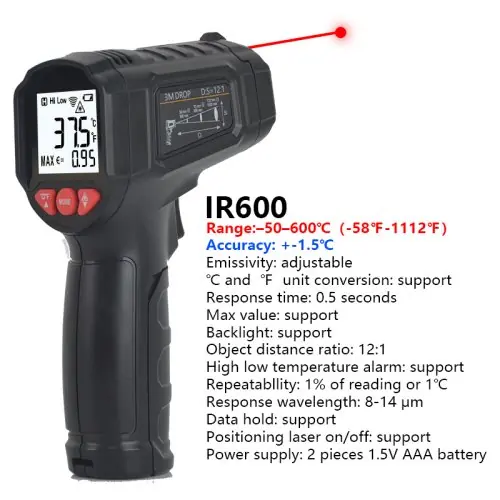 Image de Thermomètre Infrarouge Numérique - Mesure Sans Contact