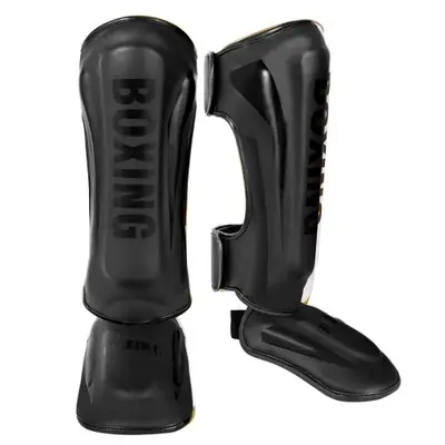 Image de Protection de Jambes Muay Thai - Équipement de Combat Ultra-Résistant