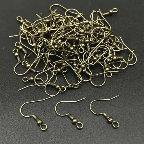 Image de Crochets d'oreilles Or & Argent - Lot de 50 pcs